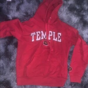 Temple Red Hoodie OVB